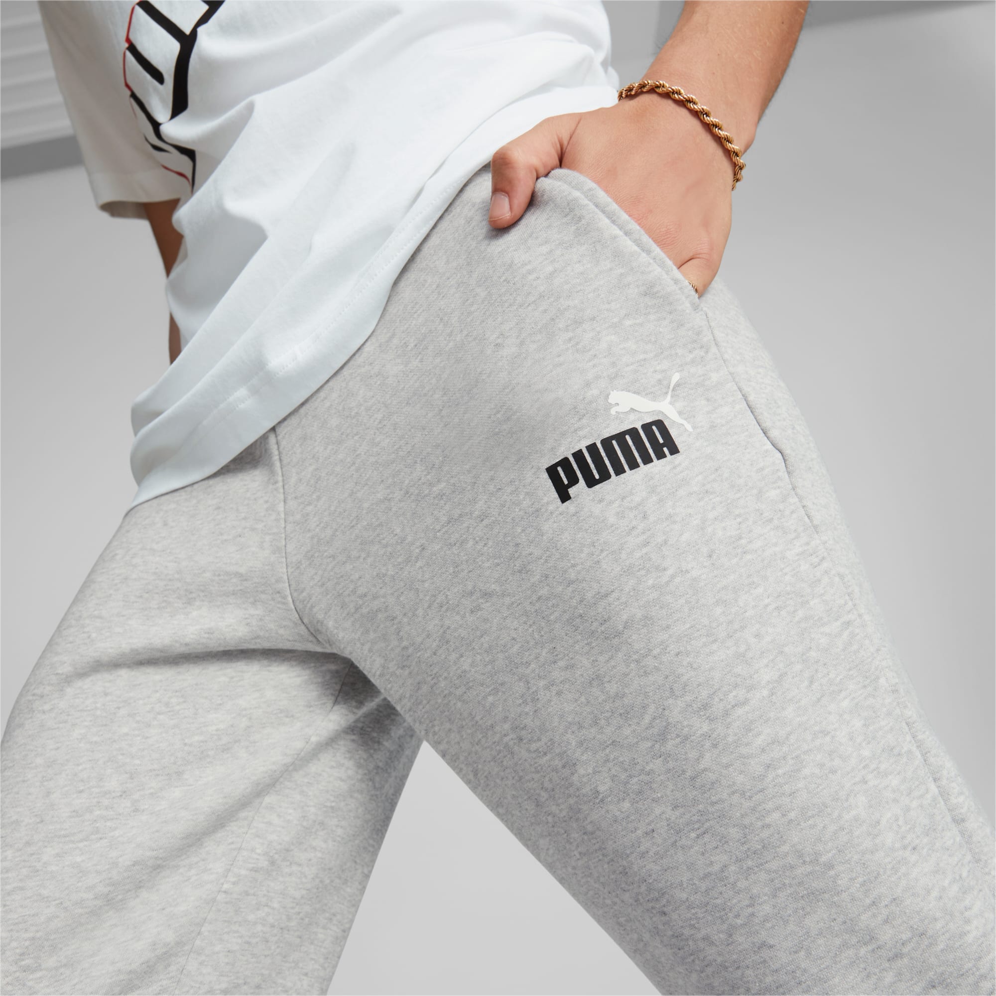 Grey joggers hotsell puma